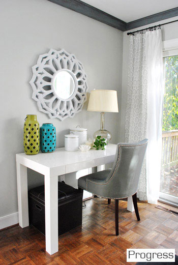 Young House Love - Living Room - Benjamin Moore Moonshine